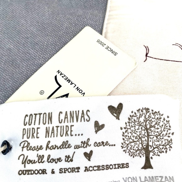 Von Lamezan lined canvas backpack 100% Cotton - Picture 3 of 11